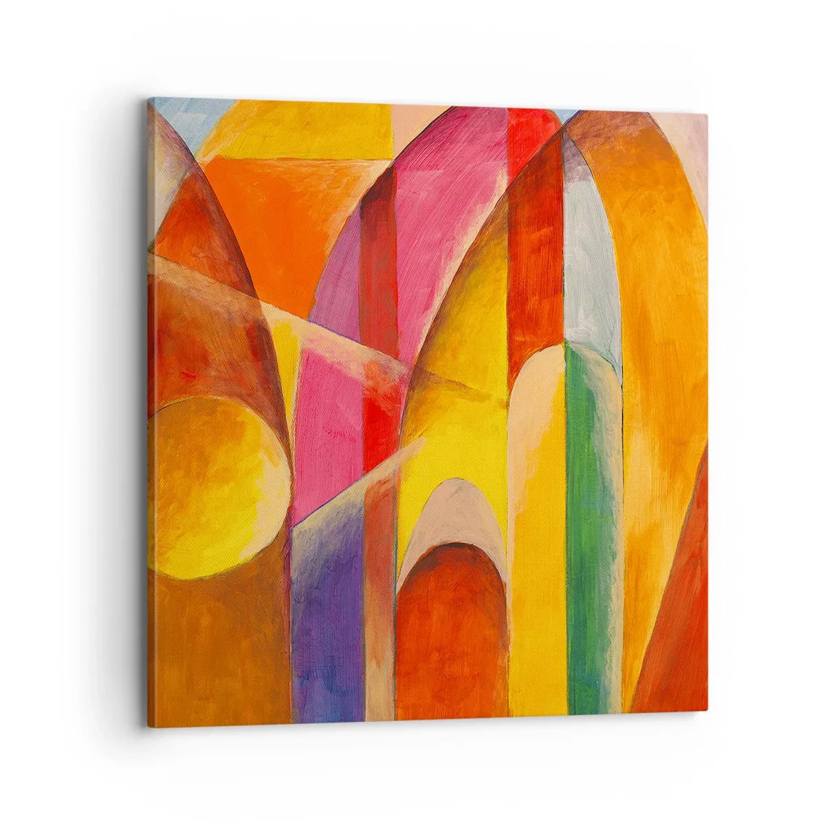 Lærredstryk - Billede på lærred - Solens katedral - 70x70 cm