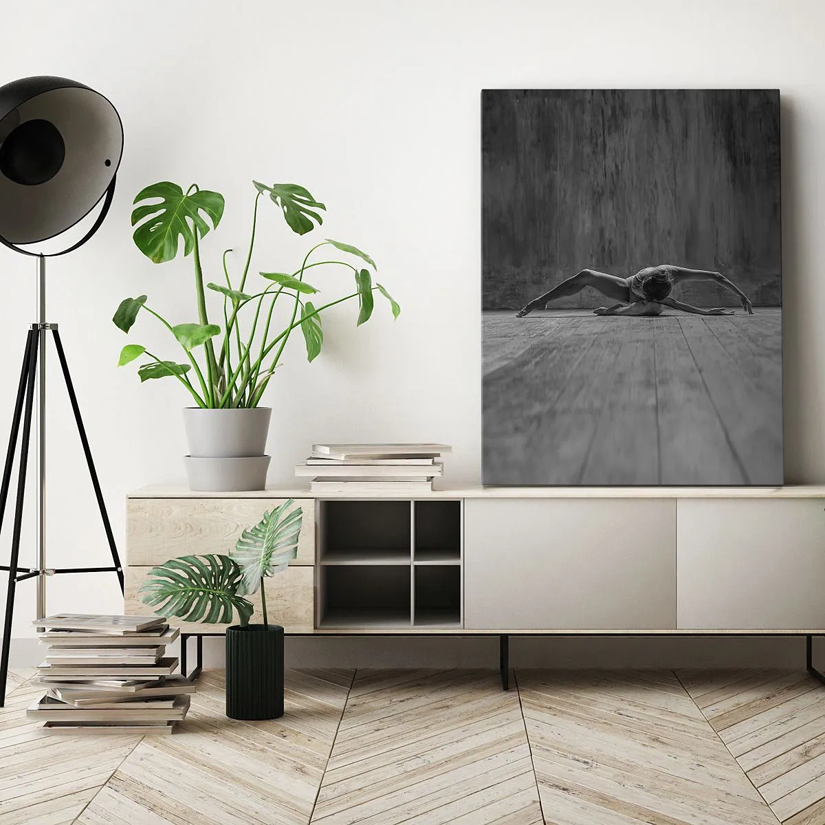 Lærredstryk - Billede på lærred - Symmetri fundet - 50x70 cm