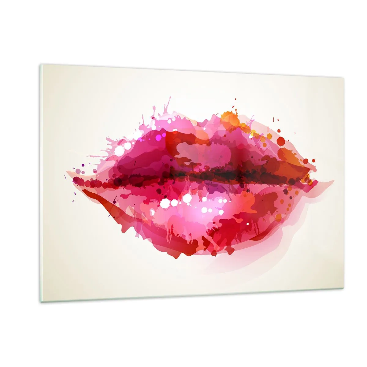 Billede på glas - En mere rød nuance af rød - 120x80 cm