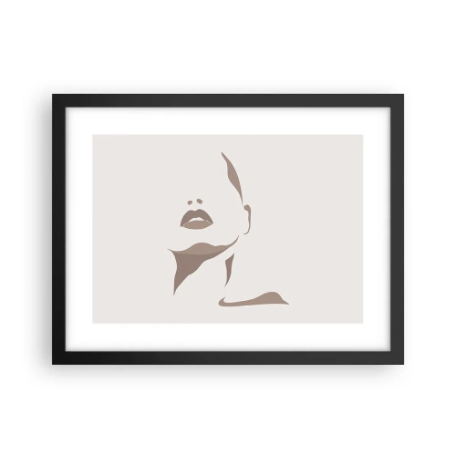 Plakat i sort ramme - Skabt af lys og skygge - 40x30 cm