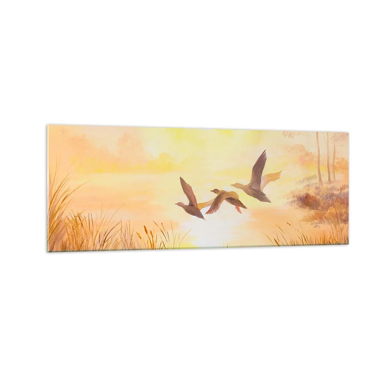 Billede på glas - Starten på en lang rejse - 140x50 cm