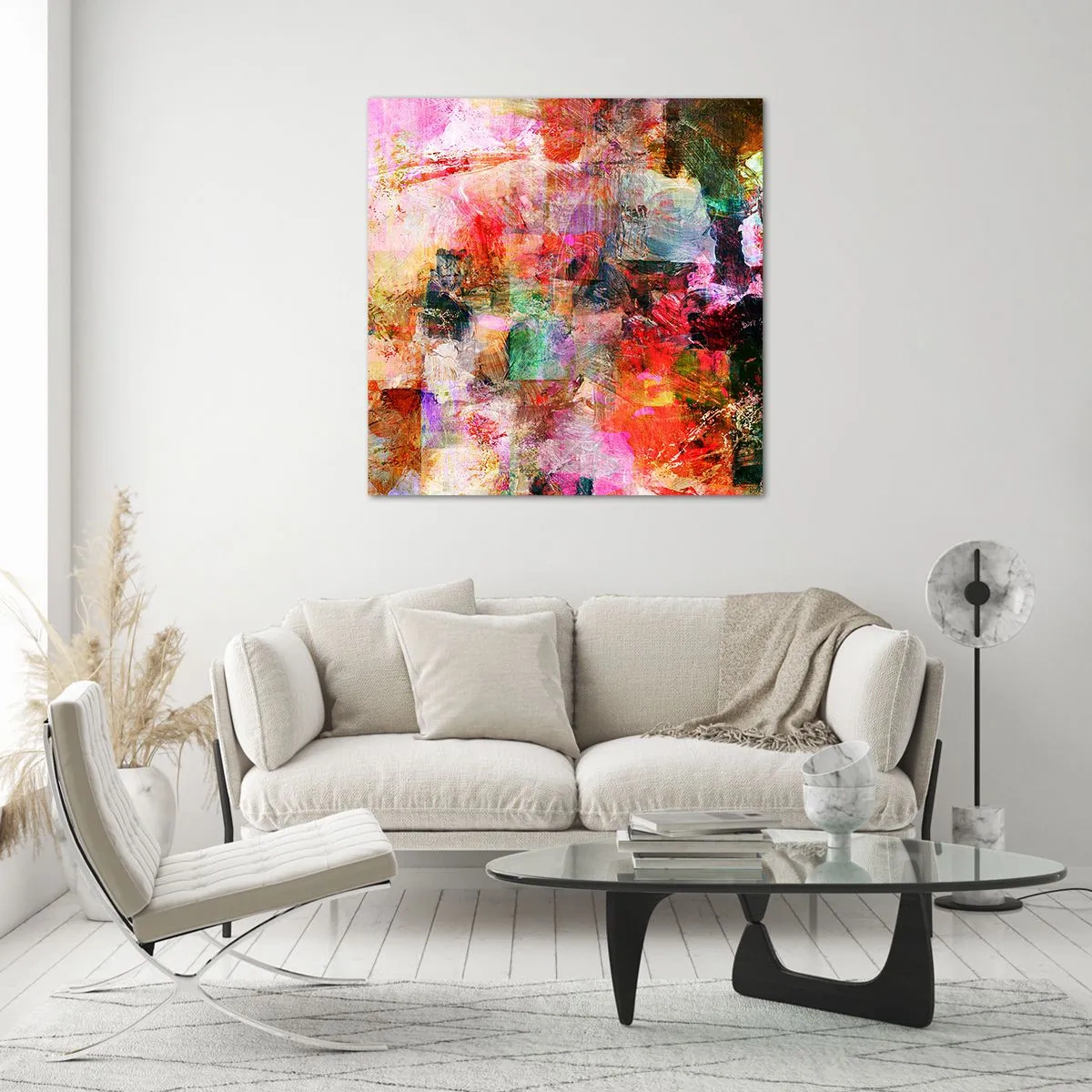 Billede på glas - En rejse gennem de forskellige - 50x50 cm