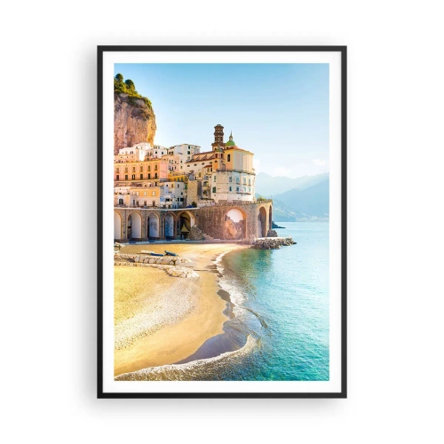Plakat i sort ramme - En utrolig by - 70x100 cm