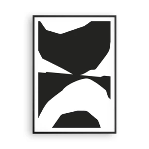 Plakat i sort ramme - Positiv-negativ - 70x100 cm