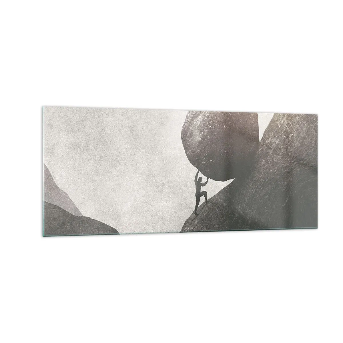 Billede på glas - Jeg tror mod al forventning - 100x40 cm