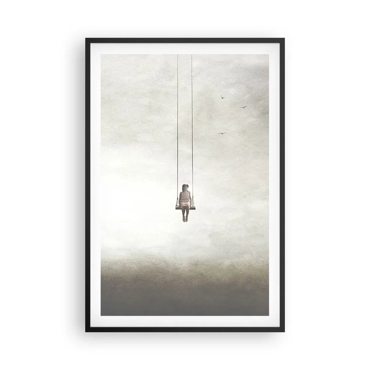 Plakat i sort ramme - Barnet i os selv - 61x91 cm