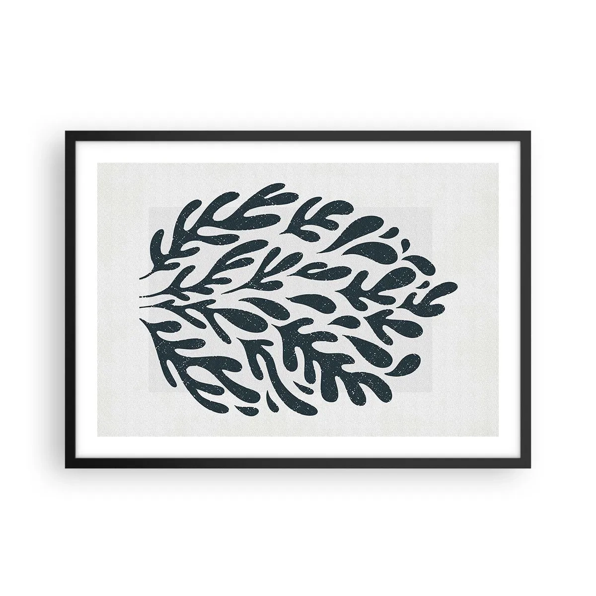 Plakat i sort ramme - Naturens former - 70x50 cm