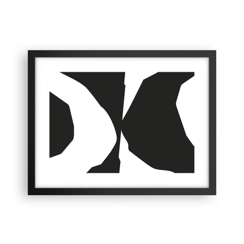 Plakat i sort ramme - Positiv-negativ - 40x30 cm