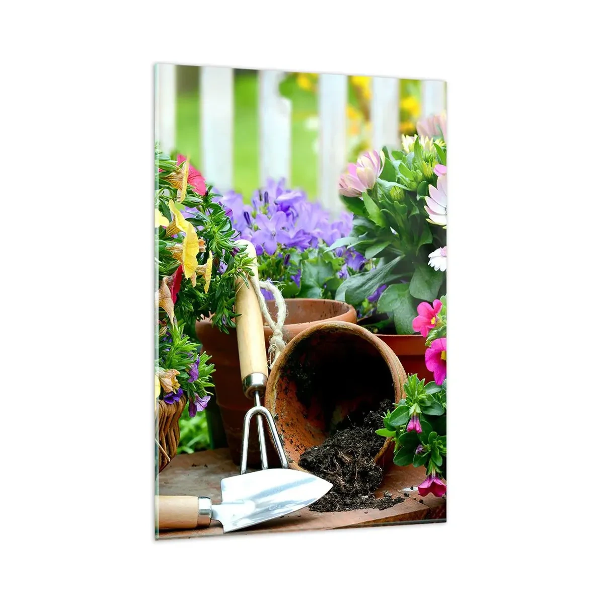 Billede på glas - Zosias have - 80x120 cm