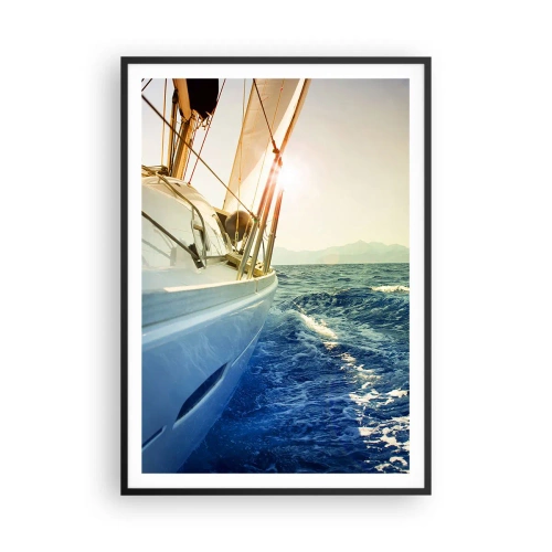 Plakat i sort ramme - For eventyr - 70x100 cm