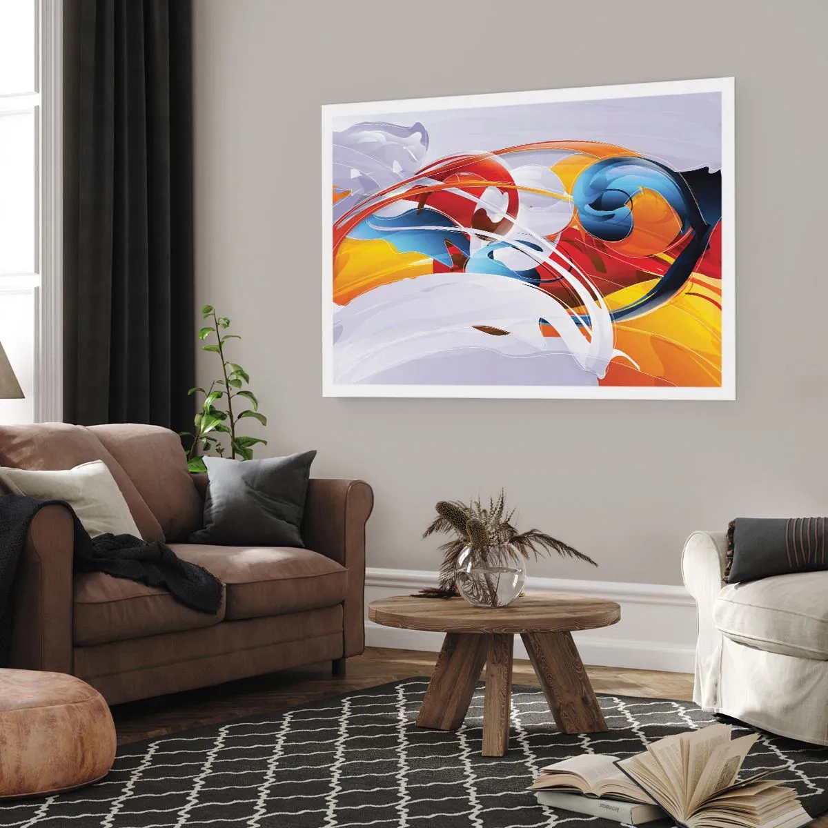 Plakat - Elementernes dans - 100x70 cm