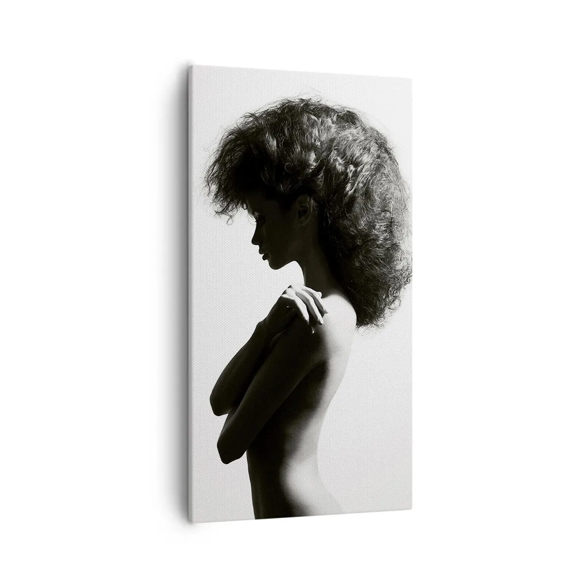 Lærredstryk - Billede på lærred - Som en blomst på en slank stilk - 55x100 cm