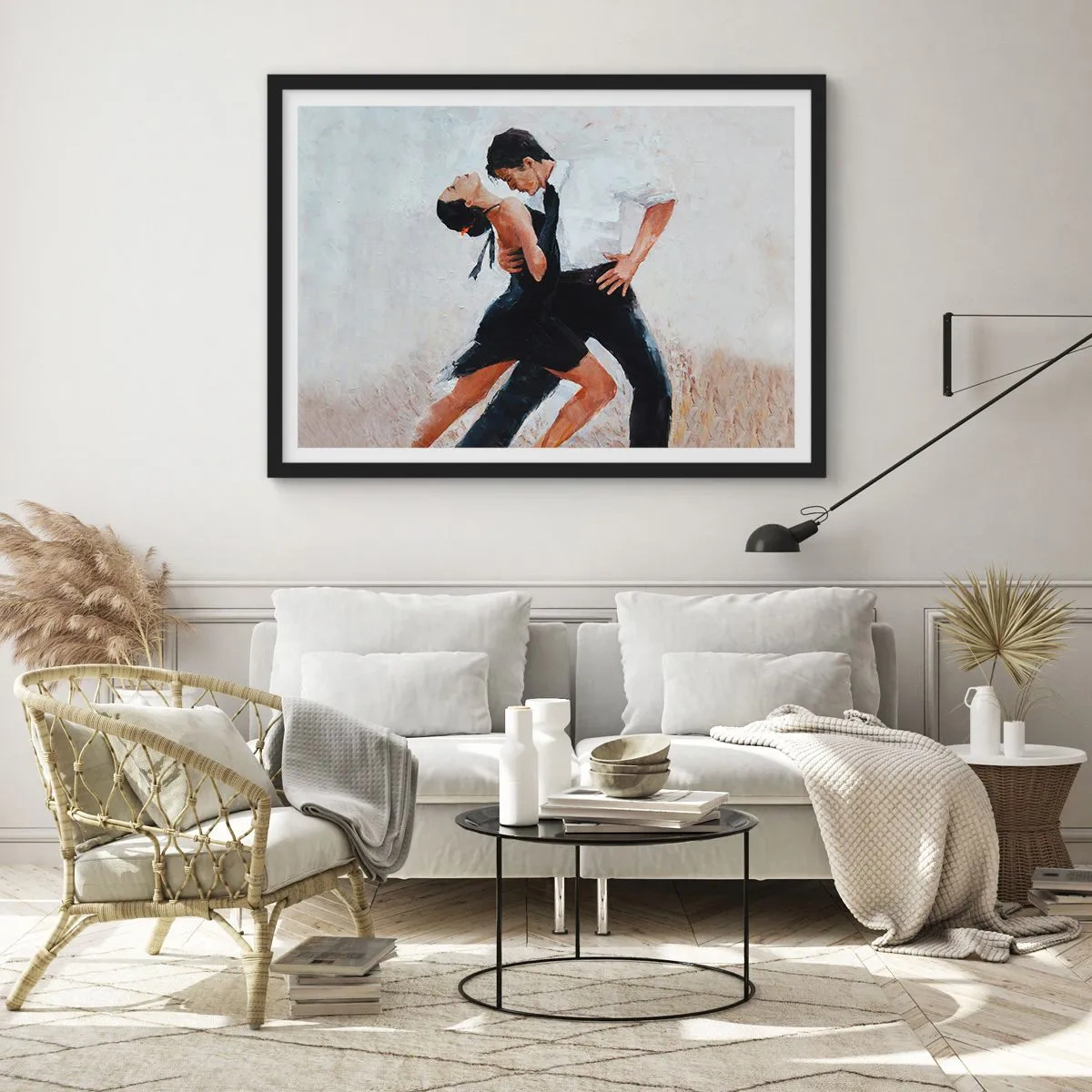 Plakat i sort ramme - Mine drømmes tango - 100x70 cm
