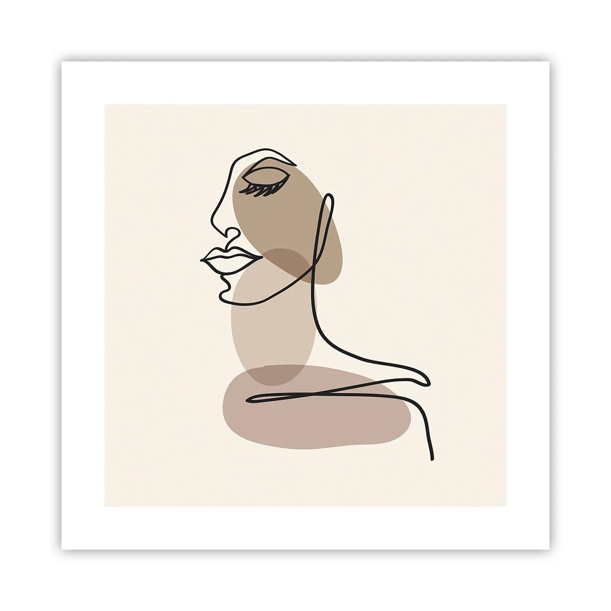 Plakat - Lytter til sig selv - 40x40 cm