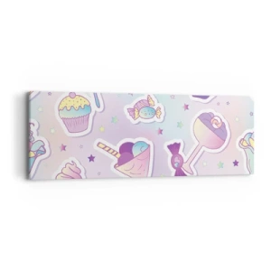 Lærredstryk - Billede på lærred - At have en fødselsdag hver dag - 90x30 cm