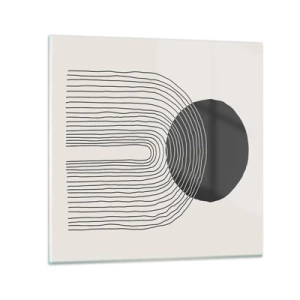 Billede på glas - Rystende og selvsikker - 60x60 cm