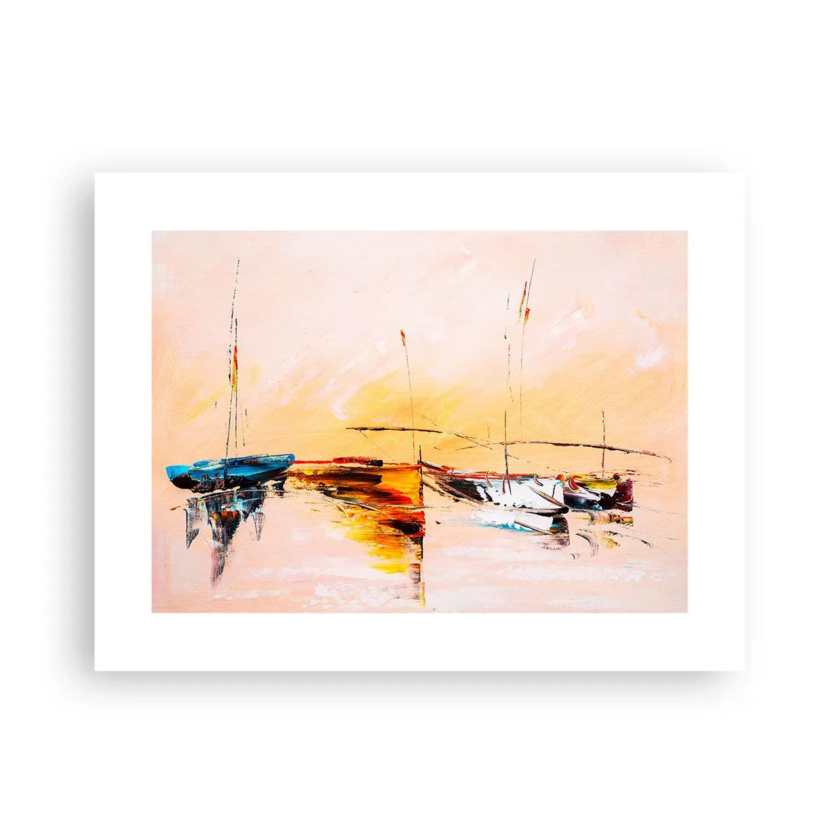 Plakat - En aften i havnen - 40x30 cm