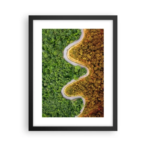 Plakat i sort ramme - Grænser og gennembrud - 30x40 cm
