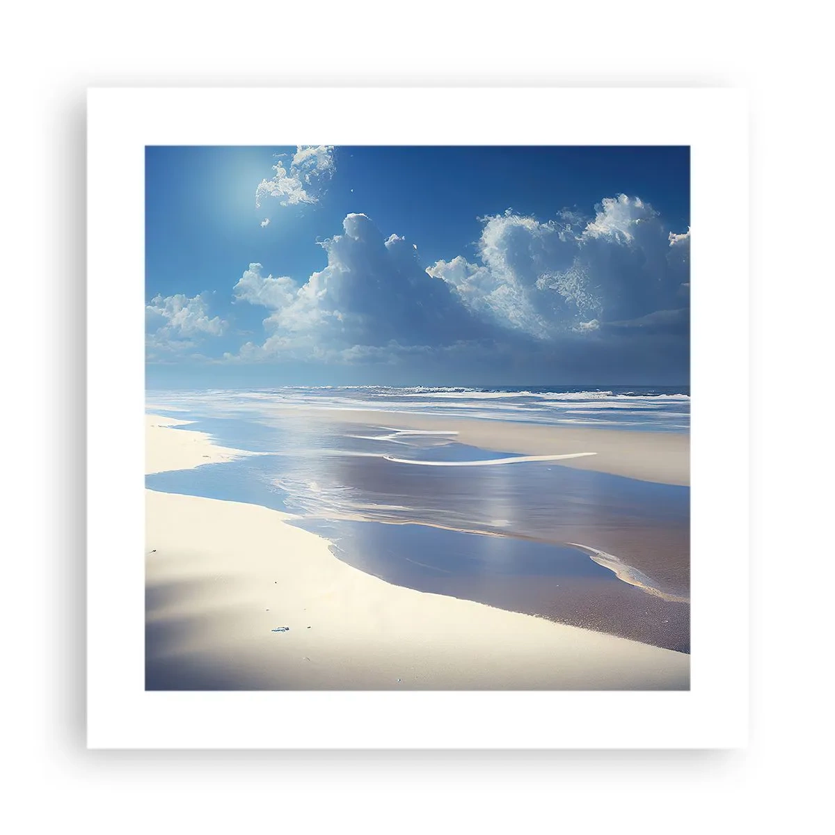 Plakat - Ferie i paradis - 40x40 cm