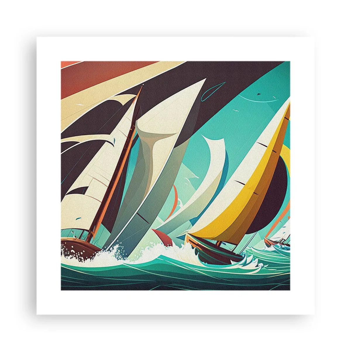 Plakat - Tæt på og personligt med elementerne - 40x40 cm