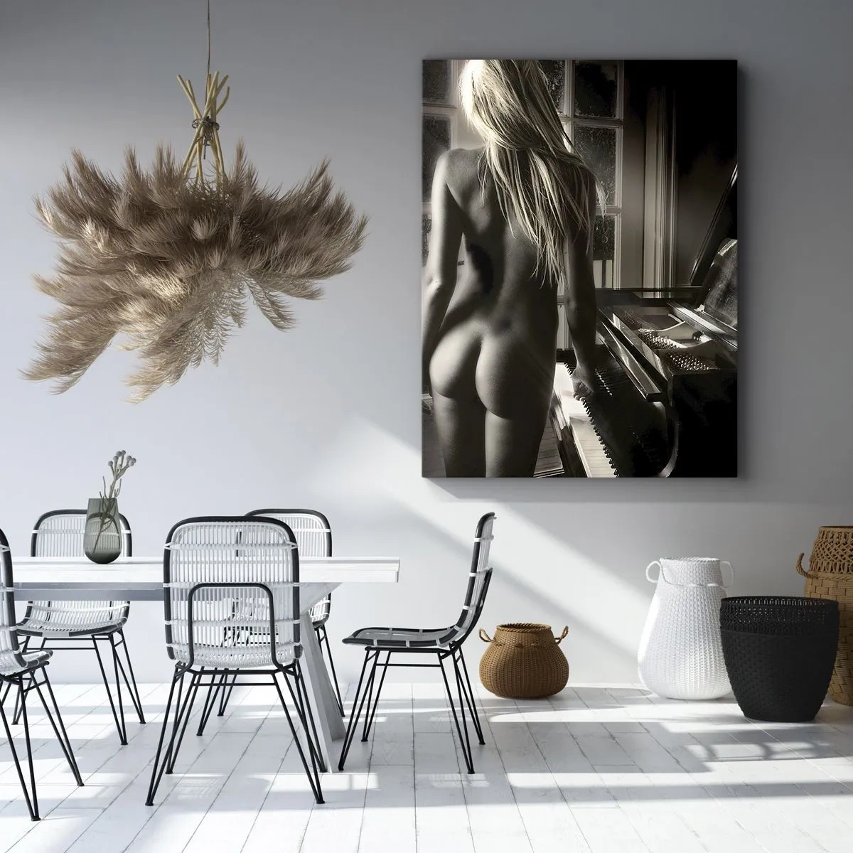 Lærredstryk - Billede på lærred - Aftenens perfekte harmoni - 50x70 cm