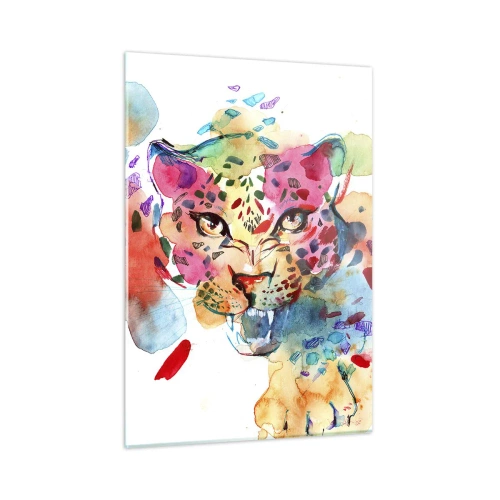 Billede på glas - Skønheden og udyret - 50x70 cm