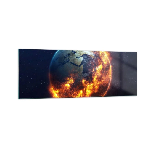Billede på glas - Apokalypsens flamme - 140x50 cm