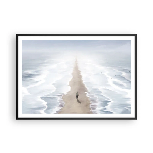 Plakat i sort ramme - Lys fremtid - 100x70 cm