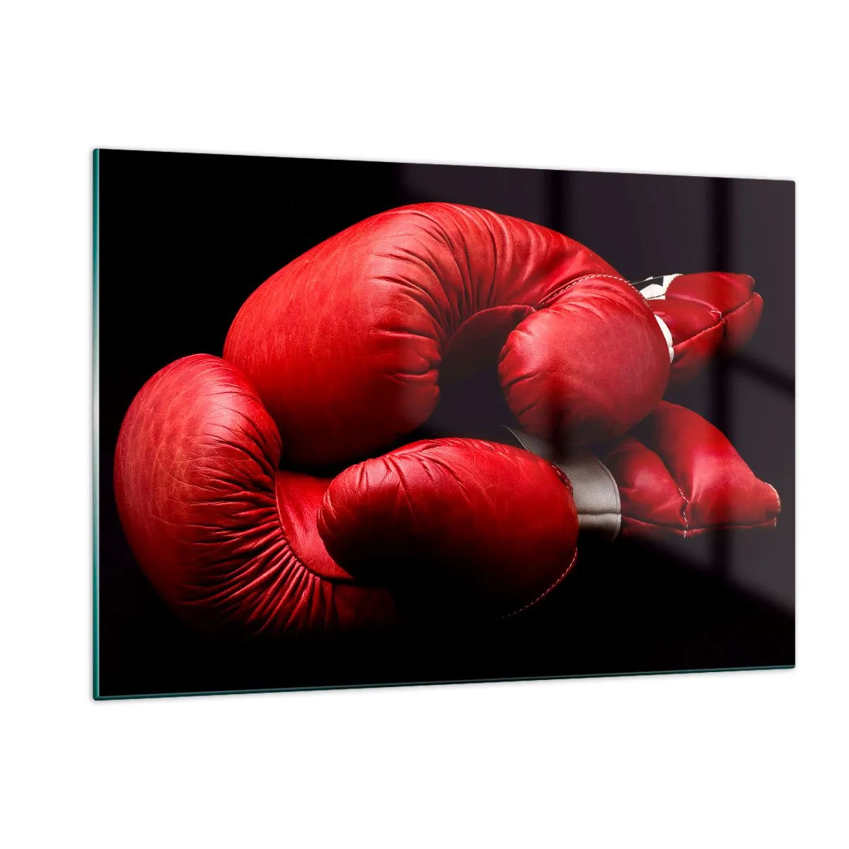 Billede på glas - Kampens spænding bag os - 120x80 cm