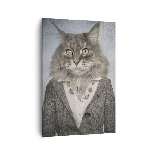 Lærredstryk - Billede på lærred - Pelse er igen på mode - 70x100 cm