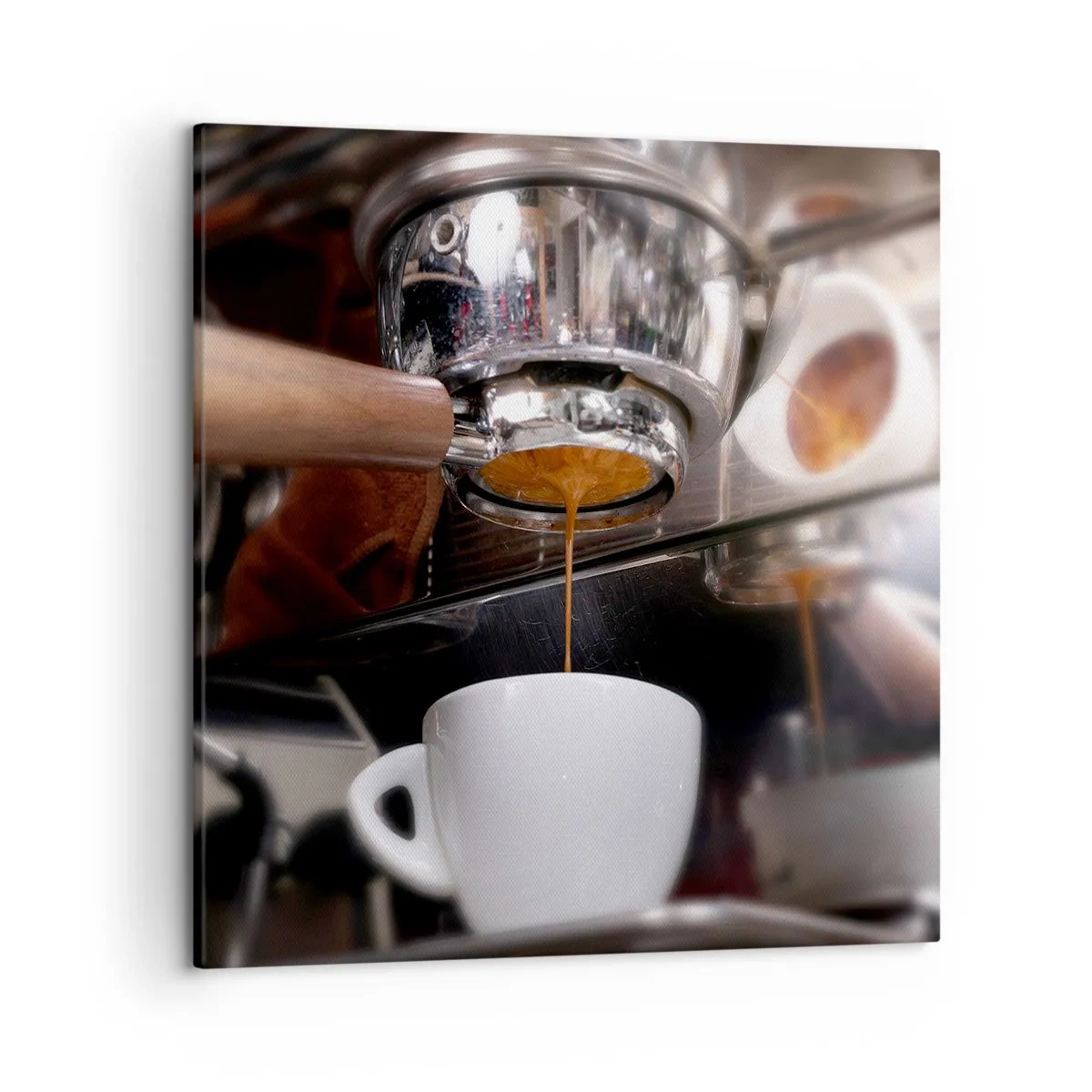 Lærredstryk - Billede på lærred - Et godt øjeblik på dagen - 50x50 cm