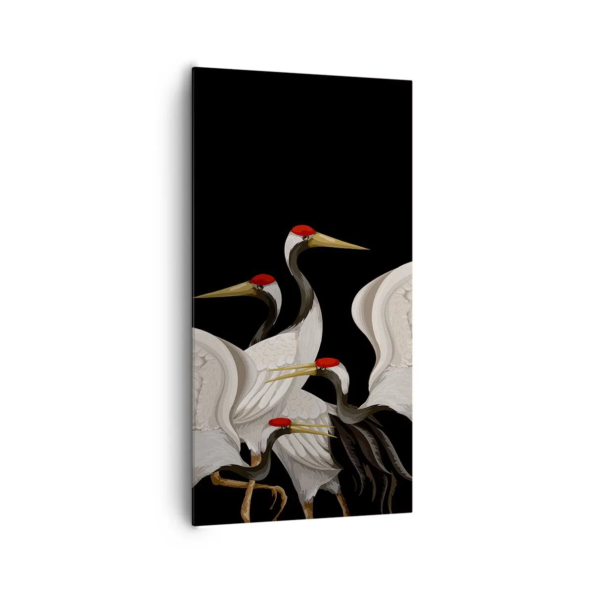 Lærredstryk - Billede på lærred - Fugle anliggender - 65x120 cm