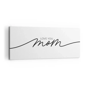 Lærredstryk - Billede på lærred - Stor følelse - 100x40 cm