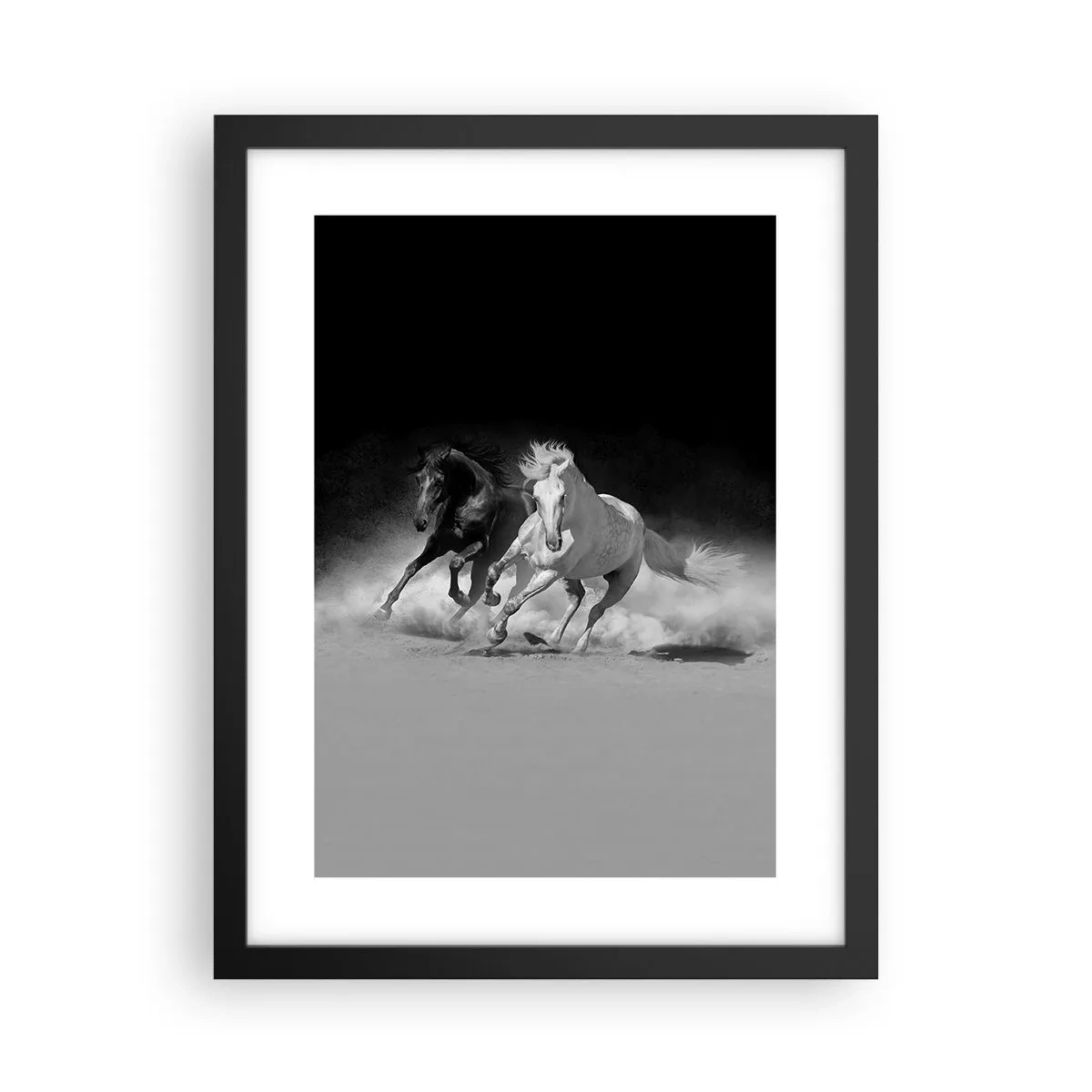 Plakat i sort ramme - Frihedens galop - 30x40 cm
