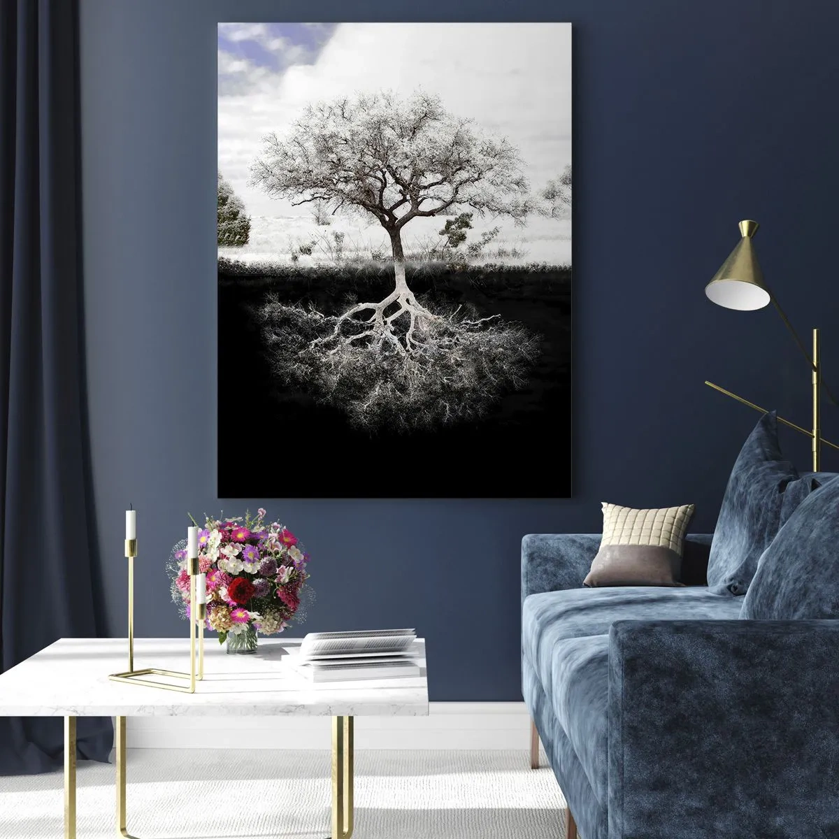 Billede på glas - Opdagelse af verdens natur - 50x70 cm