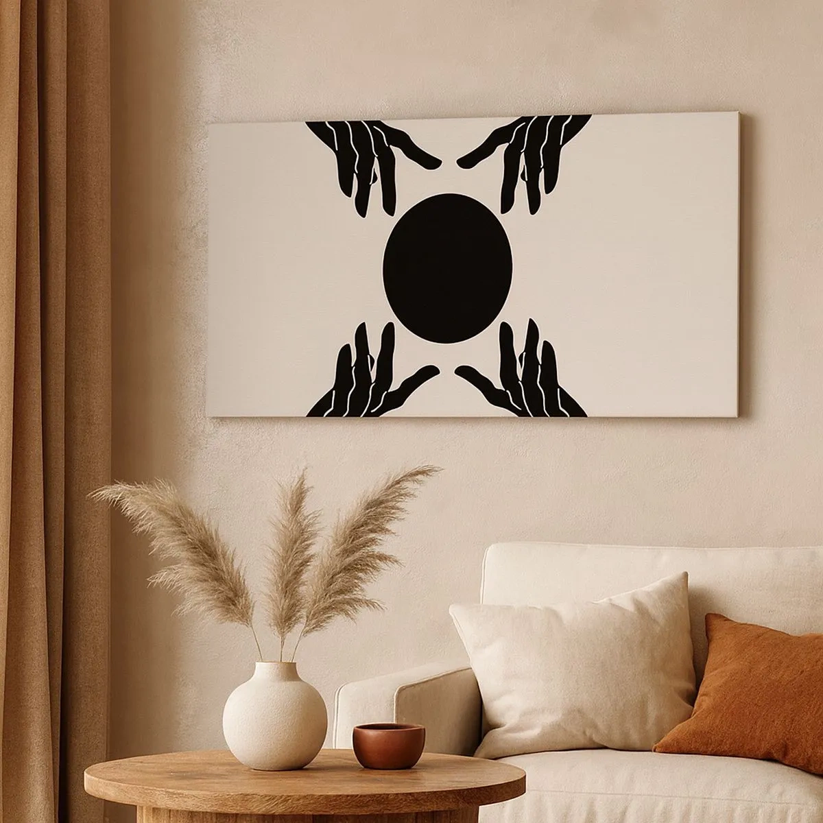 Lærredstryk - Billede på lærred - Et hemmeligt tegn - 100x40 cm