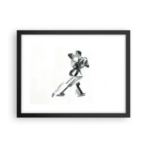 Plakat i sort ramme - I én rytme - 40x30 cm