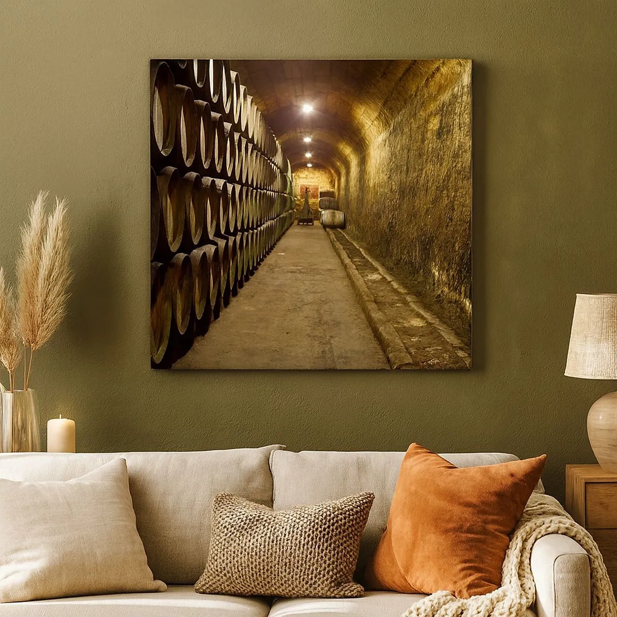 Lærredstryk - Billede på lærred - Det er godt at ligge ned - 30x30 cm