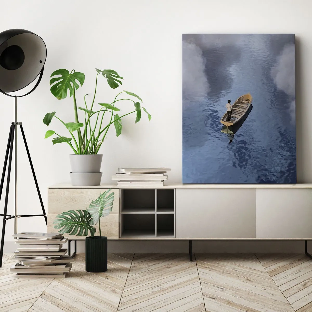 Lærredstryk - Billede på lærred - Livet - rejsen - det ukendte - 50x70 cm