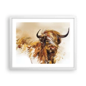 Plakat i hvid ramme - Jægerens stolthed - 50x40 cm