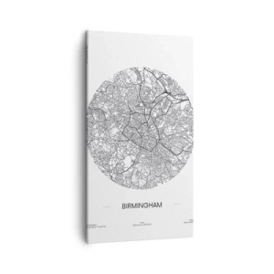 Lærredstryk - Billede på lærred - Birminghams anatomi - 45x80 cm