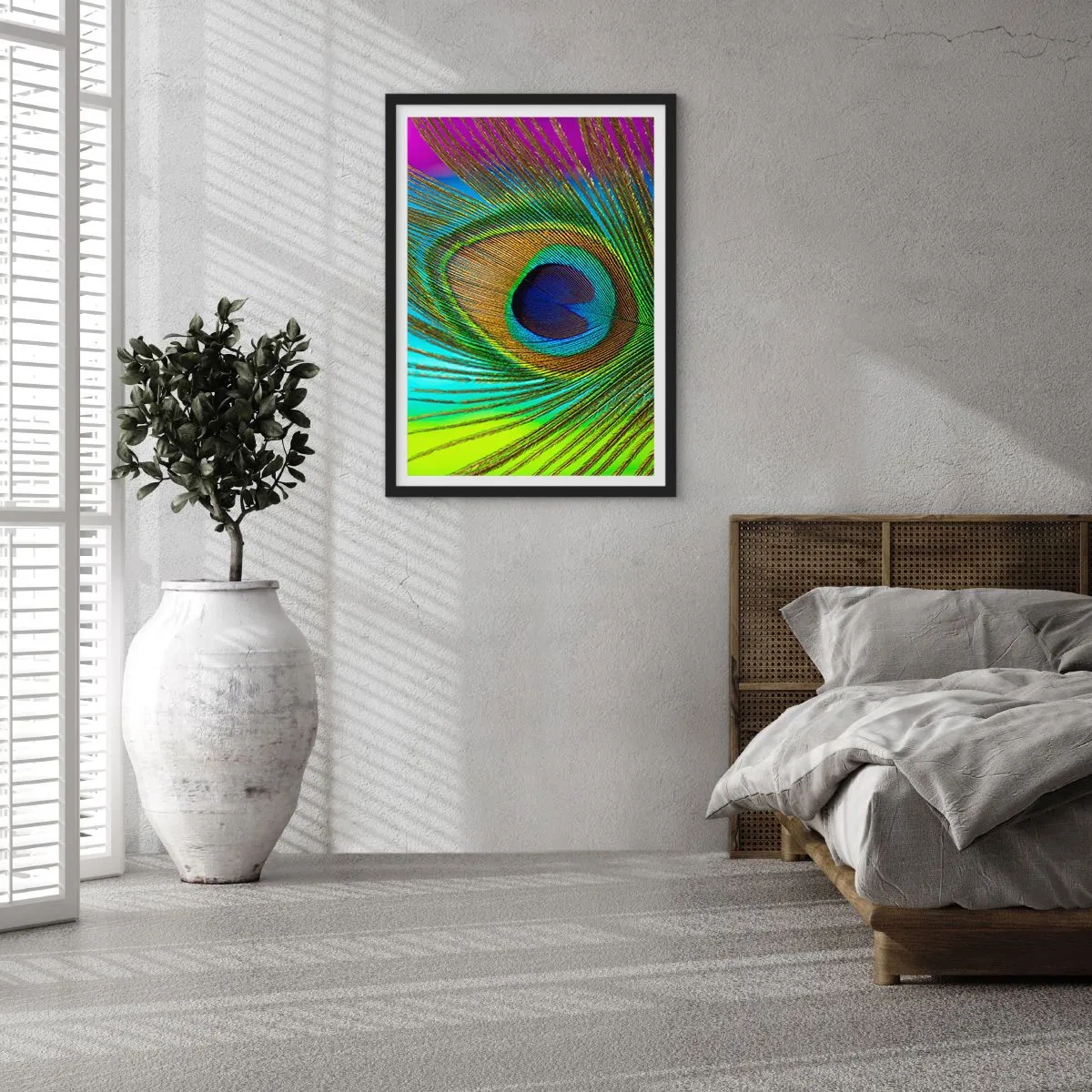 Plakat i sort ramme - Øje mod øje - 40x50 cm