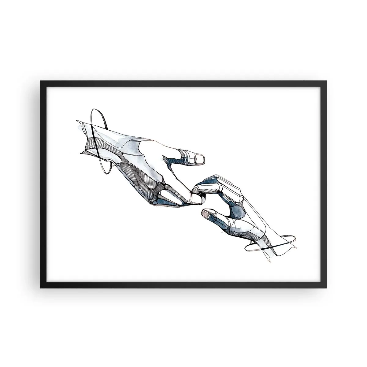 Plakat i sort ramme - En god gestus - 70x50 cm