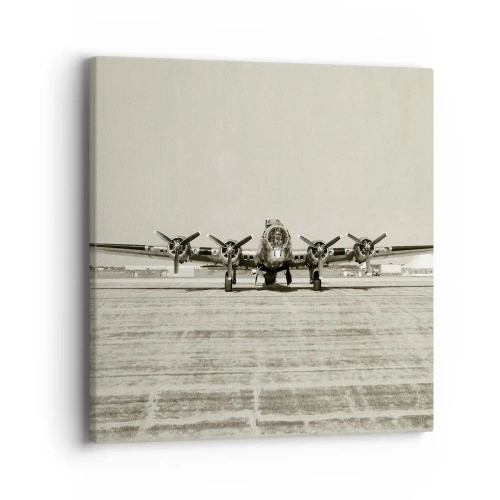 Lærredstryk - Billede på lærred - Som altid klar - 40x40 cm