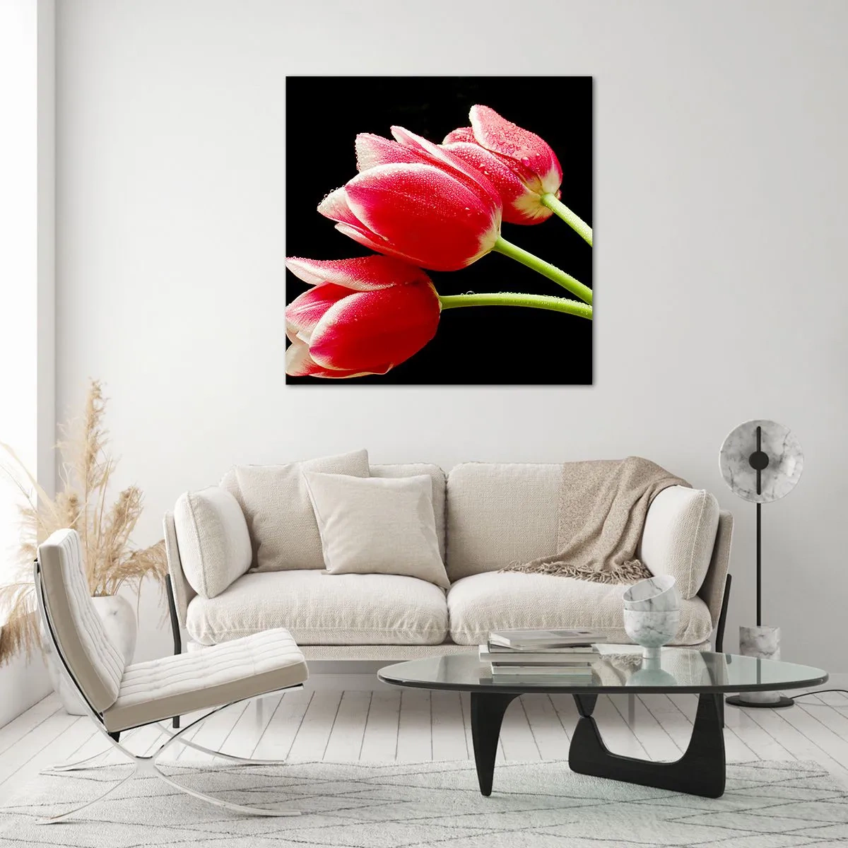 Billede på glas - Løftet om ren kærlighed - 70x70 cm