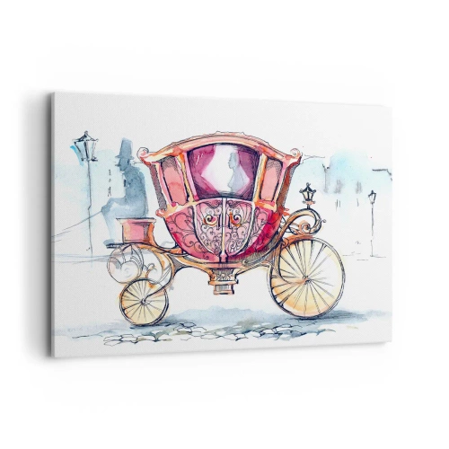 Lærredstryk - Billede på lærred - Til brylluppet eller til ballet? - 100x70 cm