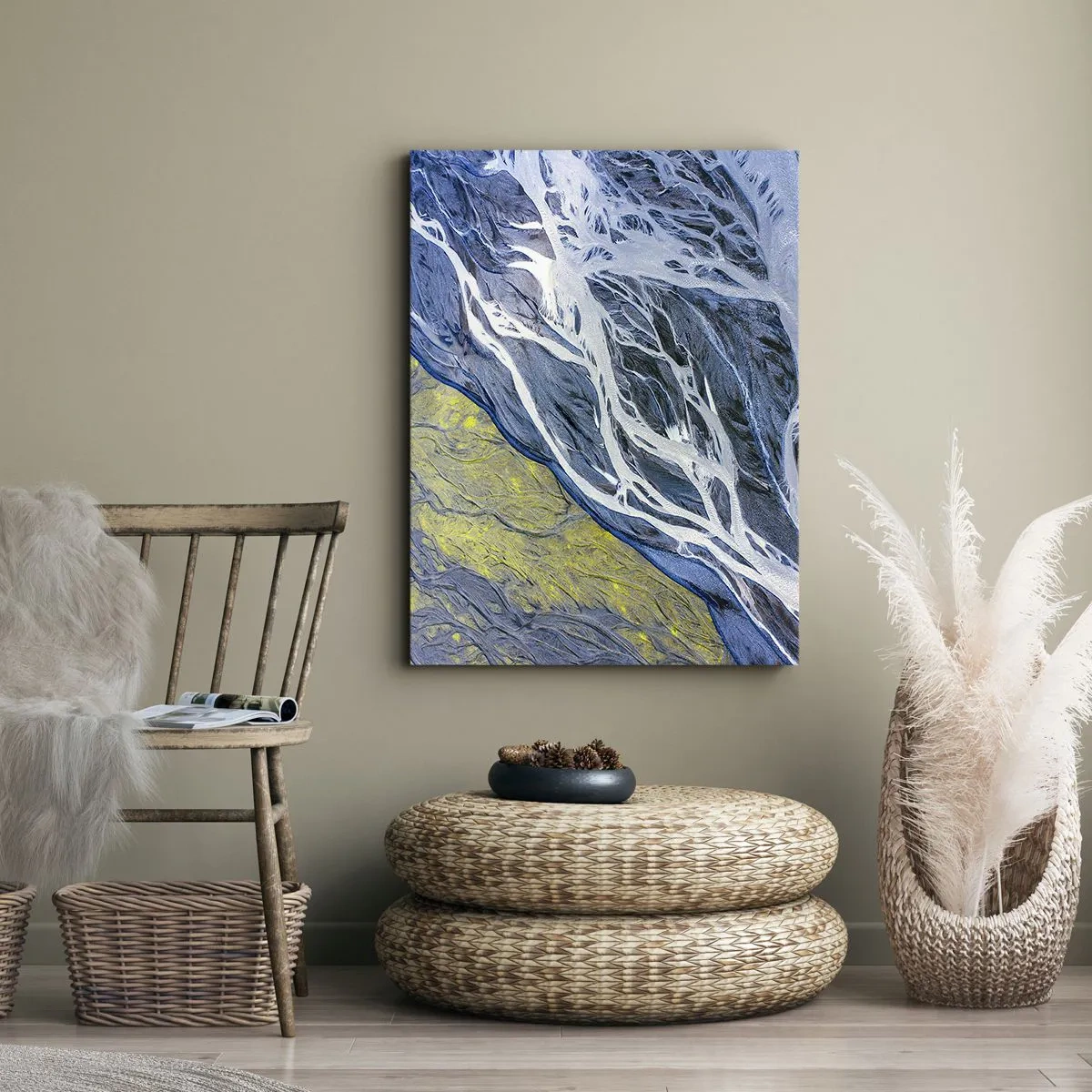 Lærredstryk - Billede på lærred - Naturens hulemalerier - 50x70 cm