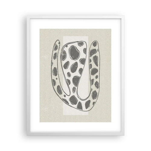 Plakat i hvid ramme - Bizart væsen - 40x50 cm