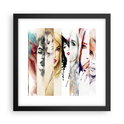 Plakat i sort ramme - Og det er altid DIG - 30x30 cm