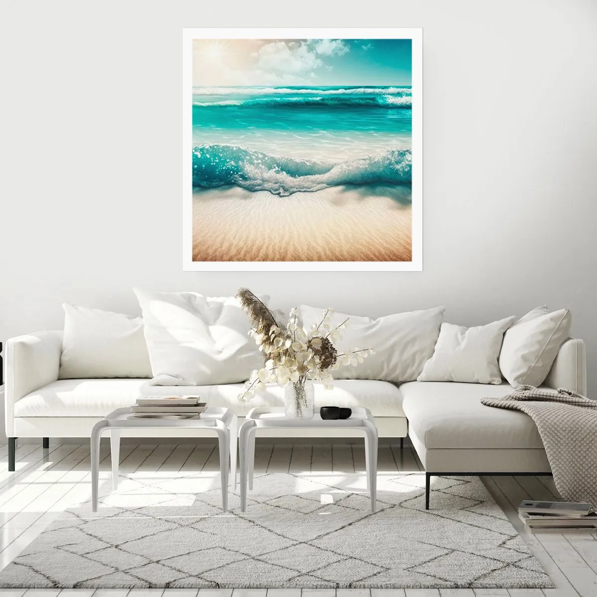 Plakat - Havets ro - 60x60 cm